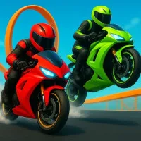 The browser-based motorcycle stunt racing game Crazy Bike Stunts PvP was created for fast competition and immediate thrills. Take off, personalise your bike, and immediately challenge a friend or the track.