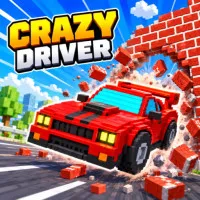 In the captivating 3D driving game Crazy Driver, you may customise strong voxel-style vehicles, smash through enormous walls, gather rewards, and race across crazy tracks to become the best demolition driver!