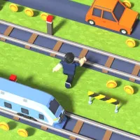 Cross The Road is a 3D game designed in the style of the famous title Crossy Road game. In this game, you control a character navigating a vast landscape and must overcome various challenges to reach the other side.