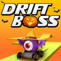 This is a scary drifting game called Drift Boss Halloween. To beat the race, you need to get candy, open ghost cars, and stay away from pumpkin traps.