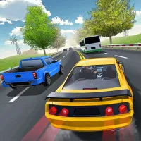 When playing the fast-paced driving game Traffic Racing, you'll come across busy roads where even a small mistake can cause an accident that ends the race.