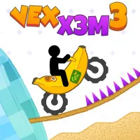 If you love VEX motorcycle racing games, then Vex X3M 3 is the latest and most exciting version. The game puts players on tracks full of traps and other things that can kill them. 