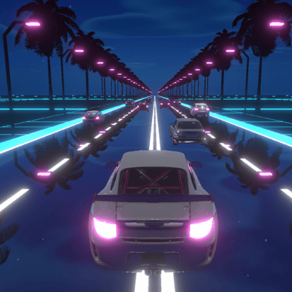 How to play 3D Neon Racing game