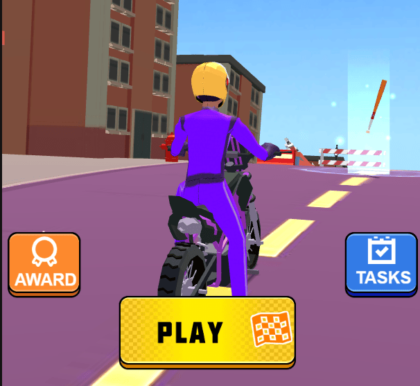 Press "Play" to play Motor Rush!