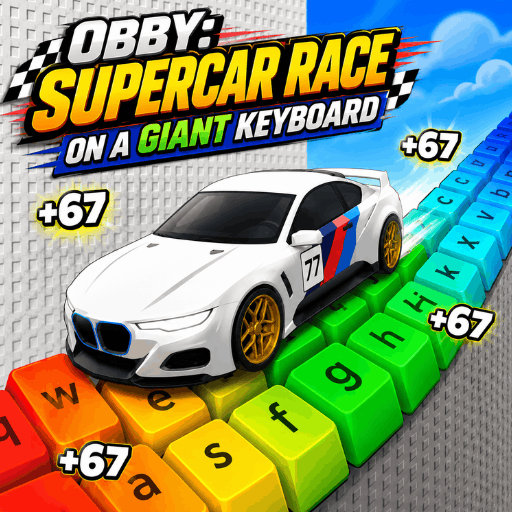 Play Obby: Supercar Race on Keyboard game
